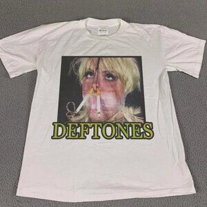 Deftones Band Smoke Girl Funny White Unisex T-shirt 141